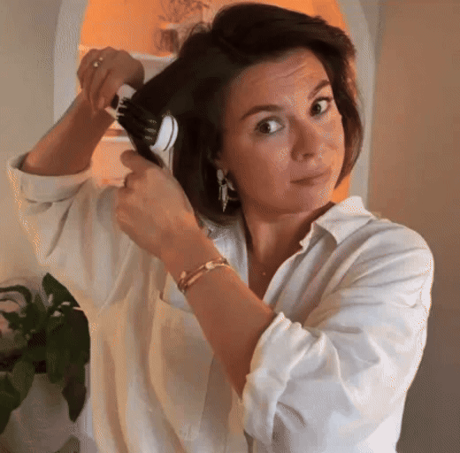 Rociella Cepillo alisador inteligente para cabello corto