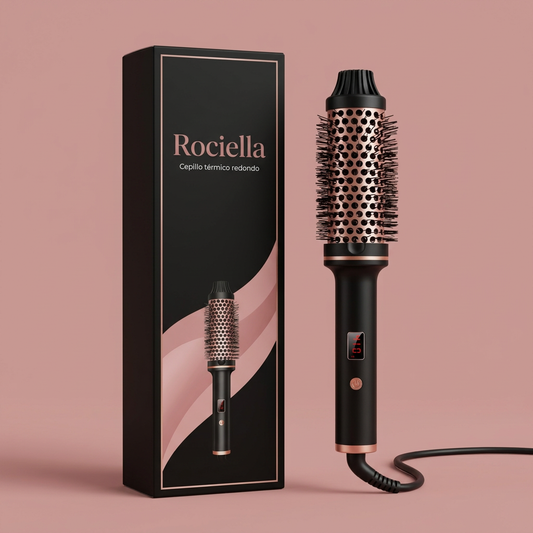 Rociella Volumen | Cepillo térmico redondo para volumen y ondas