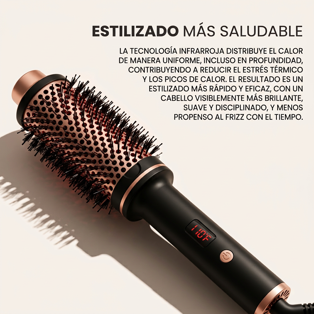 Rociella Volumen | Cepillo térmico redondo para volumen y ondas