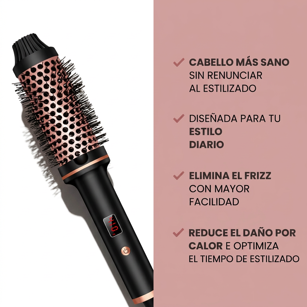 Rociella Volumen | Cepillo térmico redondo para volumen y ondas
